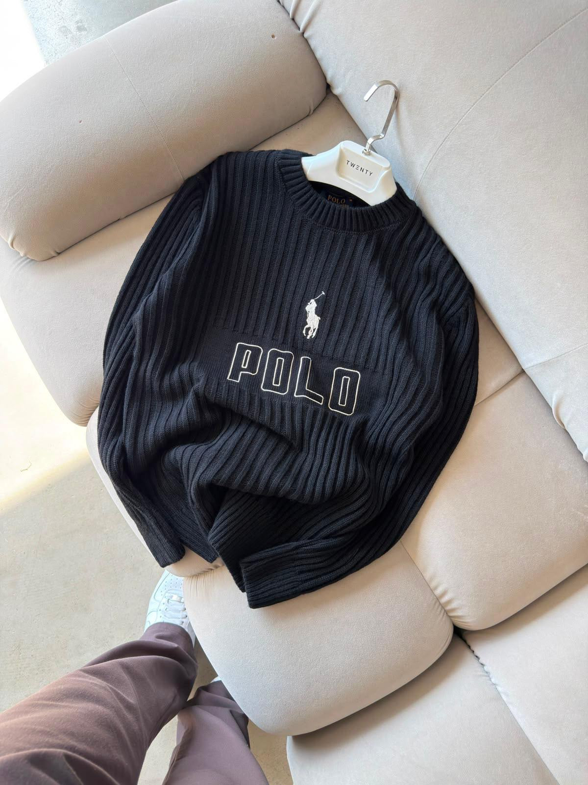 POLO ÖRGÜLÜ TRİKO KAZAK