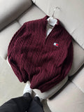 TOMMY YARI FERMUARLI TRİKO